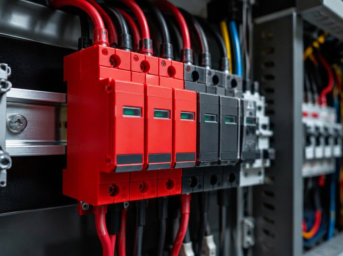 Surge protection devices installed in an electrical panel